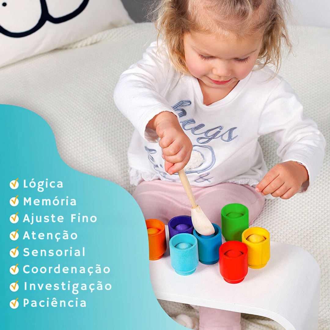 Conjunto de Blocos de Construção em EVA para Crianças - Brinquedo Educativo Grande, Empilhável e Colorido (46 peças) Construção001 Brincar Mundo Azul 