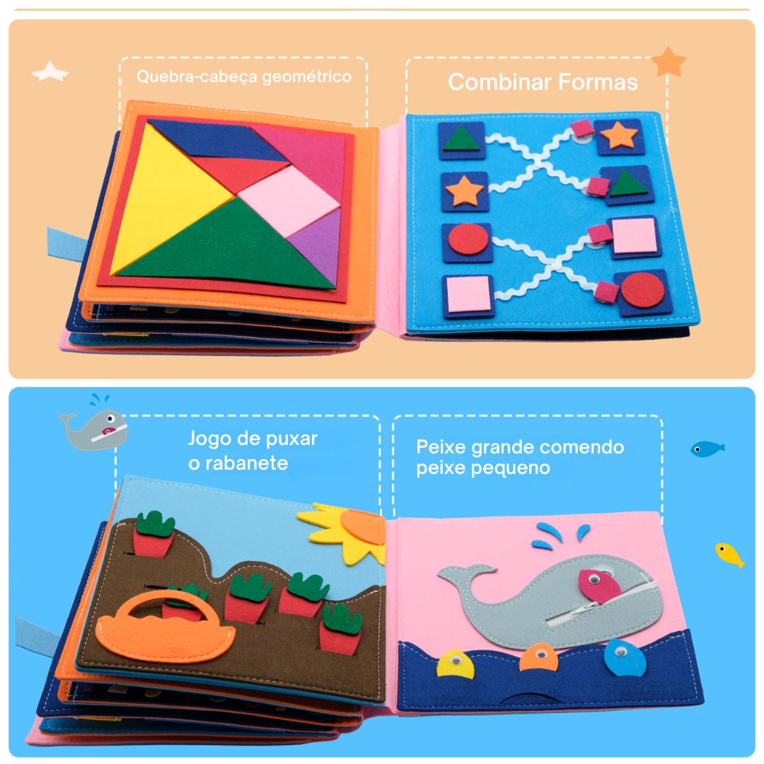 Montessori de Atividades para Bebês - Ensino de Habilidades de Vida Montessori001 Brincar Mundo Azul 