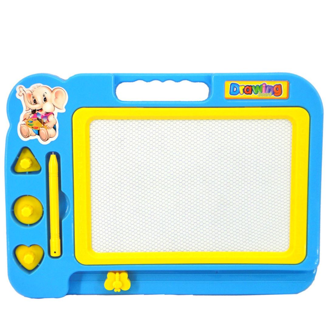 Prancheta Magnética Infantil - Brinquedo Educativo de Desenho para Crianças Habilidades Motoras007 Brincar Mundo Azul Azul 