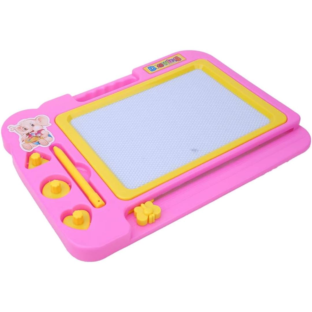 Quadro Mágico Infantil Magnético - Rosa Habilidades Motoras018 Brincar Mundo Azul 