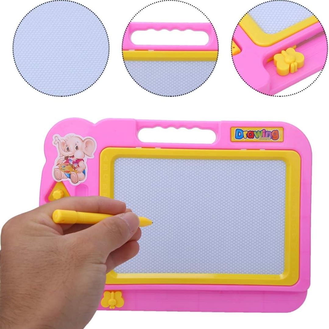 Quadro Mágico Infantil Magnético - Rosa Habilidades Motoras018 Brincar Mundo Azul 