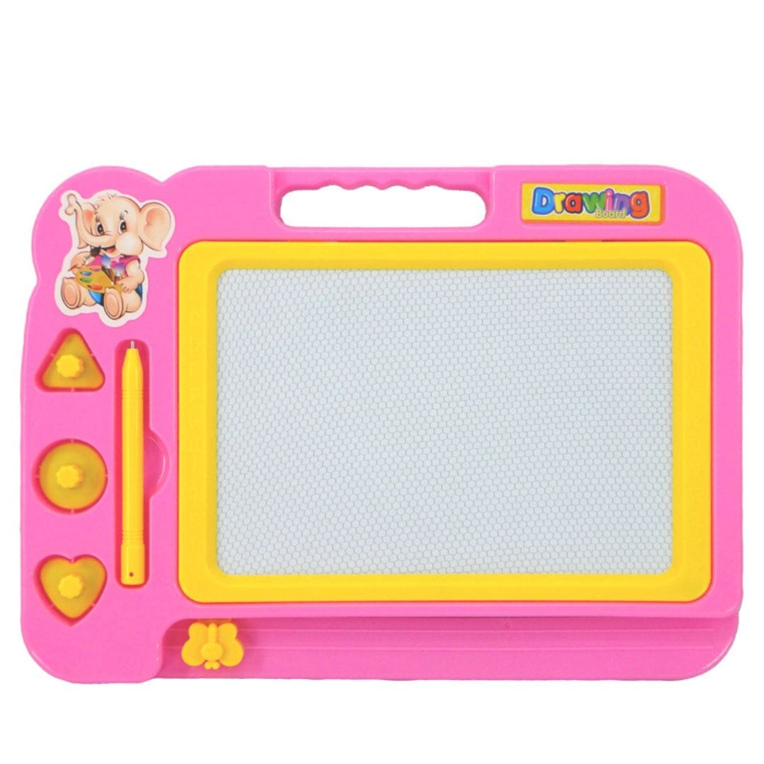 Quadro Mágico Infantil Magnético - Rosa Habilidades Motoras018 Brincar Mundo Azul Rosa 