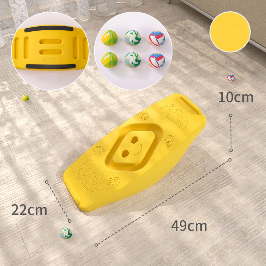 Tábua de Equilíbrio Infantil para Início de Treinamento Sensorial Habilidades Motoras005 Brincar Mundo Azul 